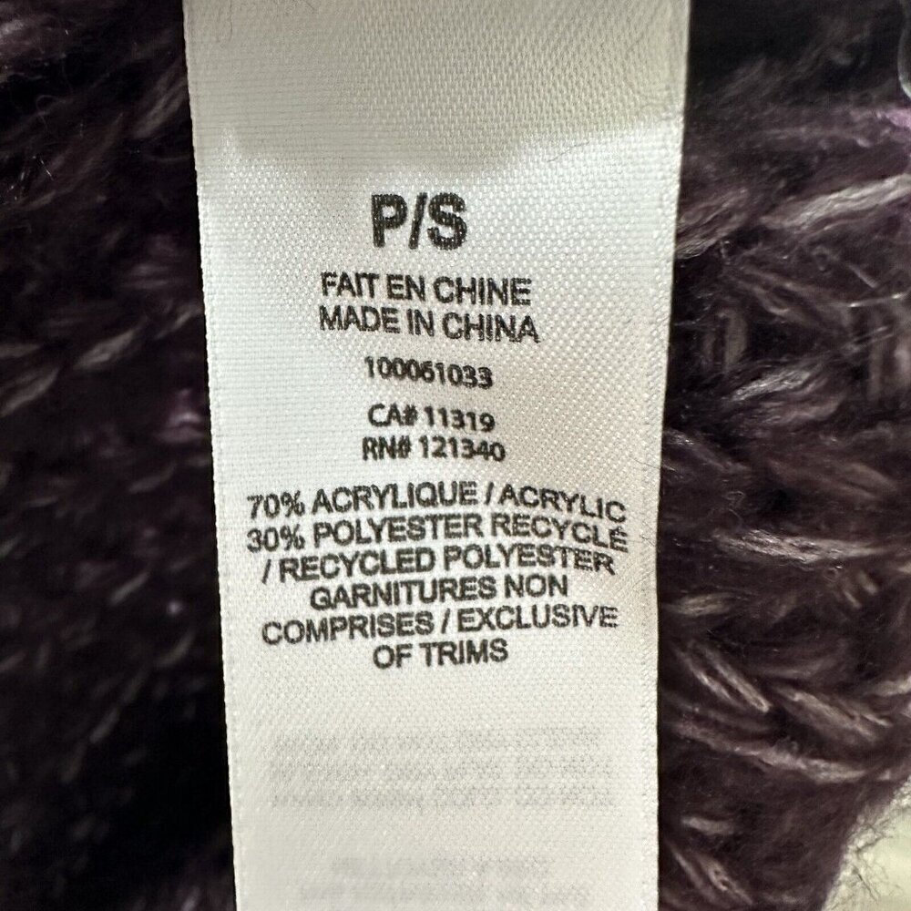 Dynamite Womens Long Sleeves Turtleneck Stitch Sweater Purple Cotton Size Small - Picture 6 of 6
